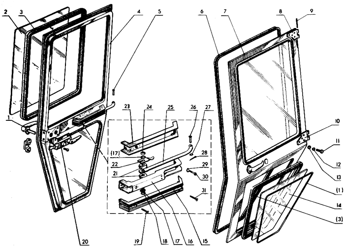 Двери унифицированной кабины Трактор МТЗ 82 Р Двери унифицированной кабины Трактор МТЗ 82 Р