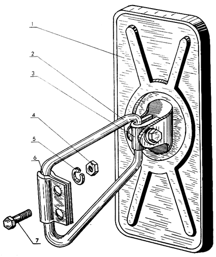 Зеркало заднего вида Трактор МТЗ 82 Р Зеркало заднего вида Трактор МТЗ 82 Р