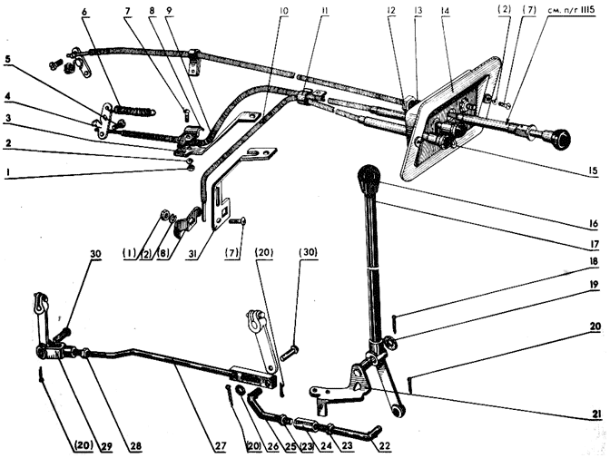 Дистанционное управление пусковым двигателем Трактор МТЗ 82 Р Дистанционное управление пусковым двигателем Трактор МТЗ 82 Р