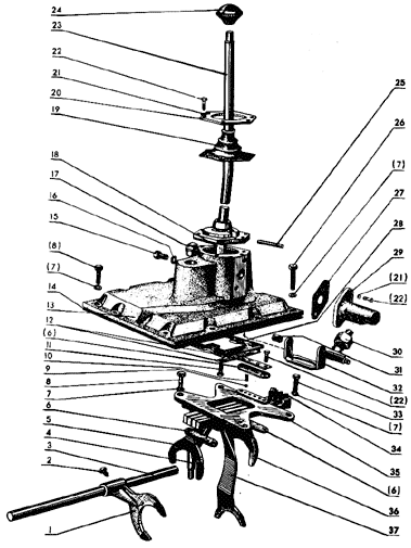 Механизм переключения передач Трактор МТЗ 82 Р Механизм переключения передач Трактор МТЗ 82 Р