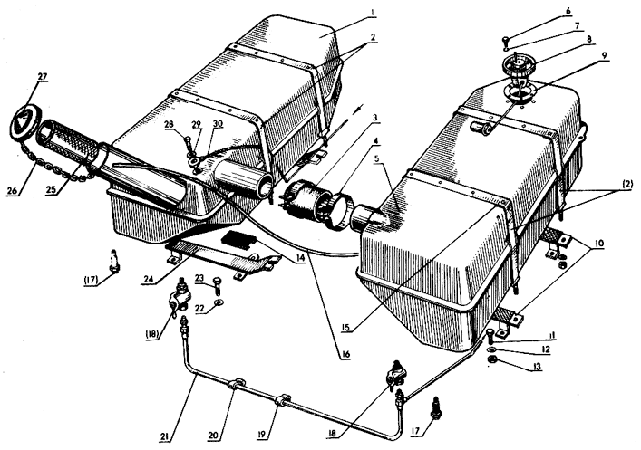 Топливный бак Трактор МТЗ 82 Р Топливный бак Трактор МТЗ 82 Р
