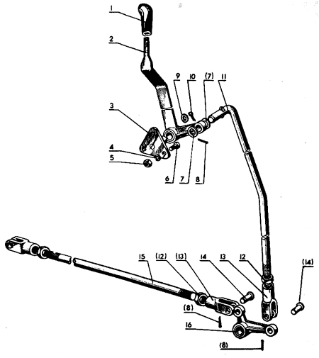 Управление задним ВОМ (унифицированная кабина) Трактор МТЗ 82 Р Управление задним ВОМ (унифицированная кабина) Трактор МТЗ 82 Р
