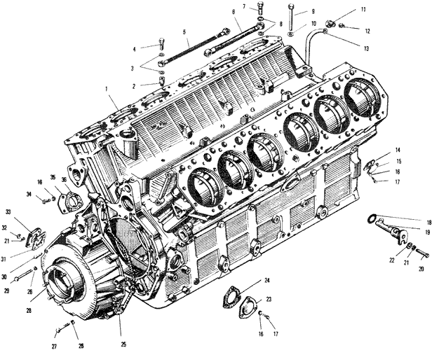 ЯMЗ 240 HM2 : Блок цилиндров