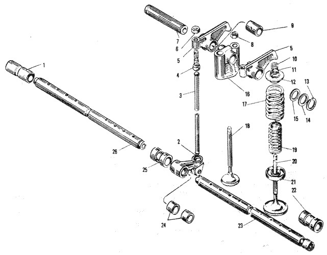 ЯМЗ 240 БМ2 Клапаны и толкатели